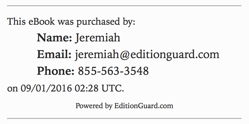 EditionGuard Social DRM